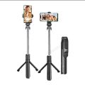 XT-02 Flexible 2 in 1 Bluetooth Selfie Stick Tripod Remote Control Selfie Stand. 