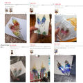 New Demon Slayer Butterfly Wing Earrings Kimetsu no Yaiba Kochou Shinobu Earring Ear Clip Anime Cosplay Props Women Girl Jewelry. 