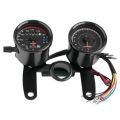  Racer Motorcycle Odometer Speedmeter Tachometer LED Speed Meter . 