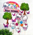 Hello Kitty Theme Printable Picture Cake Topper Pack for To Decorate the Cake. 
