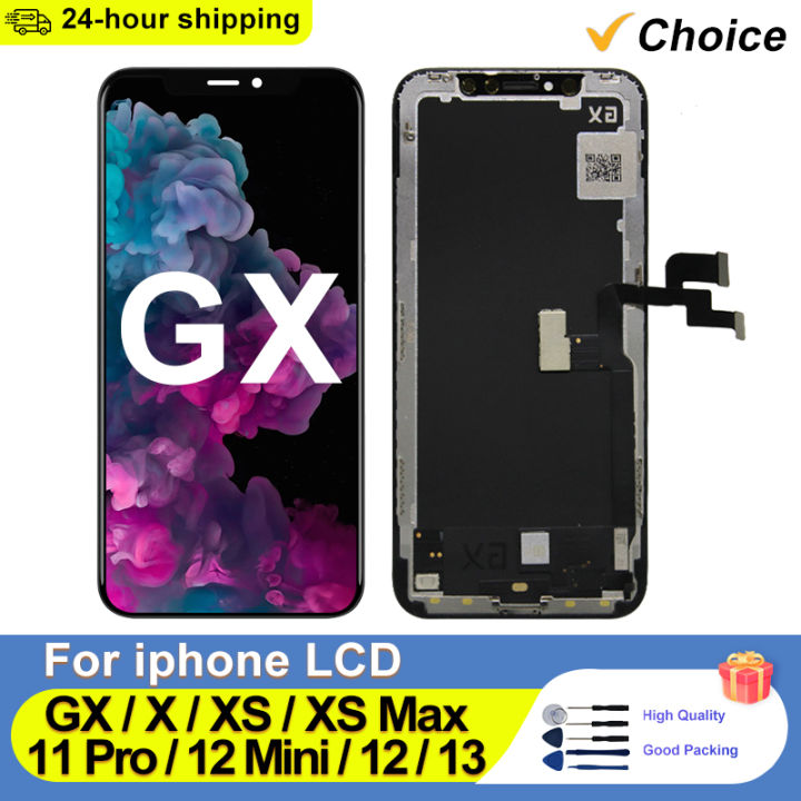 GX NEW OLED For iPhone X LCD XS Max XR Display Touch Screen True Tone ...