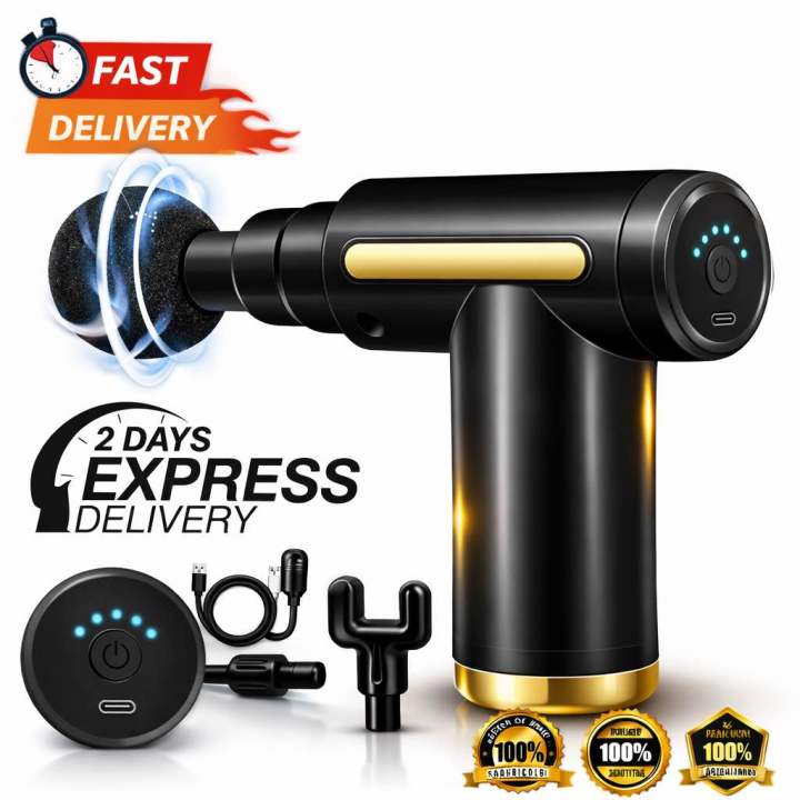 Mini Electric Massage Gun Portable Deep Tissue Massage Gun - Pain Relief USB Rechargeable Body Massager Message Gun Body Muscle Relief Massage Gun Fitness Portable Fascial Gun