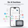 Hoco EQ27 AI Translation Earbuds – ANC+ENC Noise Cancelling Bluetooth Earphones with Touch Control.
