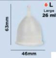 Menstrual Cup Period Cup Reusable Silicone Safety Accessories. 