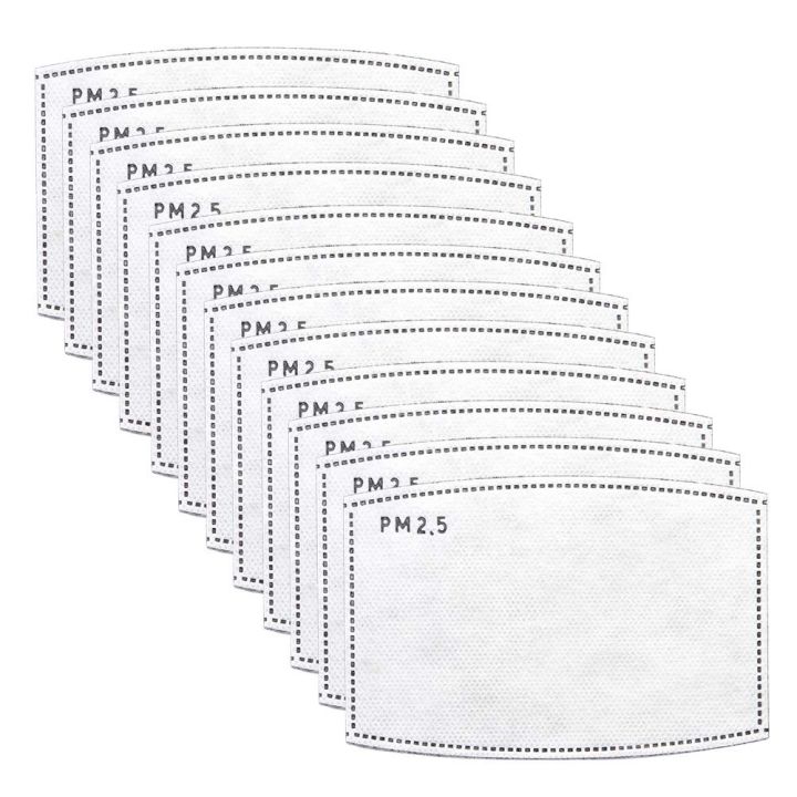 20 PCS PM2.5 Activated Carbon Face Mask Filters for Adults, Replaceable Mouth Respirator Filter for Anti-Fog, Dust-Proof, Air Pollution Germs