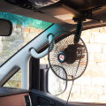 EAFC 8 Inch 12V/24V Summer Car Fan Portable Vehicle Auto Cooling Oscillating Fan Ceiling Travel Adjustable Clip On Fan AirCooler. 