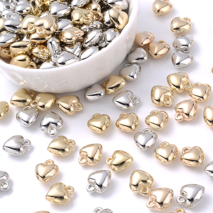 iYOE%2050pcs%206-18mm%20Gold%20Color%20Heart%20Charms%20CCB%20Plastic%20Spacer%20Beads%20For%20Making%20Bracelet%20Earring%20Necklace%20Pendant%20DIY%20Jewelry%20-%20Image%204