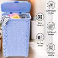 jumbo size New Laundry Basket Plastic Mesh Dustbin for Kitchen Decent Design For Washing Clothes. 