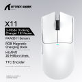 ATTACK SHARK X11 Gaming Mouse  and X11 SE Wireless Mouse 22000 DPI,PAW3311 Sensor,BT/2.4G/Wired,59g Lightweight,2000W Clicks. 