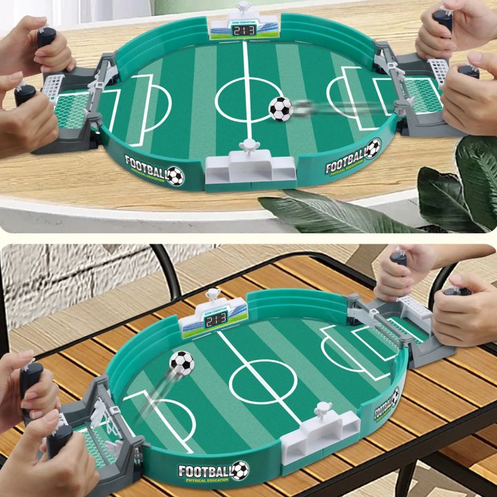 Mini Table Soccer Game Easy Installation Football Parent-Child Game Safe Sturdy Real Football Field Games for Kids Holiday Toys