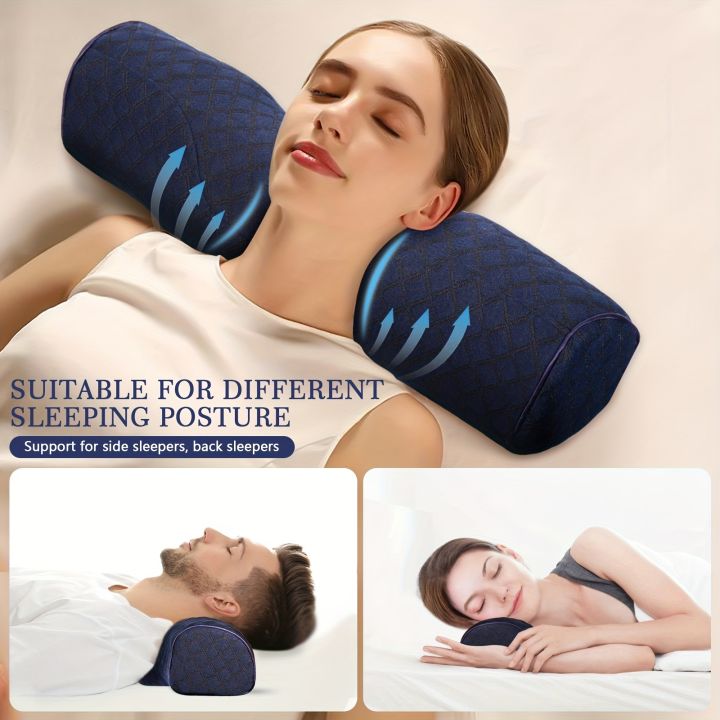 Cervical Orthopedic Neck Pillow Help Sleep and Protect The Pillow Neck Household Memory Foam Breathable and Washable Travel
