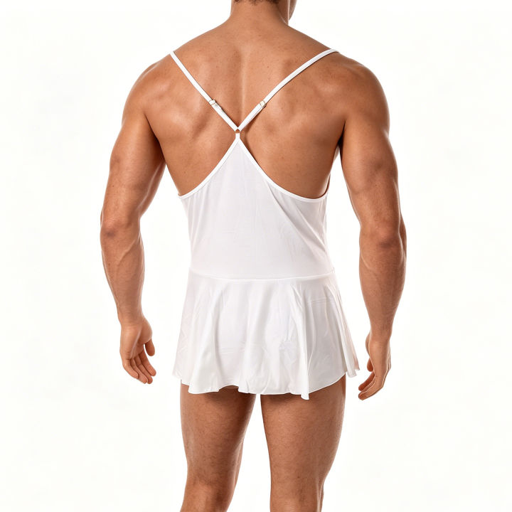 Sleep%20Nightdress%20Slip%20Dress%20Man%20%20Lingerie%20Men%20Nightgown%20Crossdresser%20Sissy%20Backless%20Mini%20Spaghetti%20Strap%20Sundress%20Homewear%20-%20Image%203