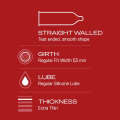 Durex Extra Thin Wild Strawberry - 12 Count. 