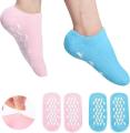 Silicone Gel Moisturizing Ultra-Soft Spa Socks for Repair Dry Cracked Feet and Ankles, Skincare, Spa Moisturizing Gel Socks, Spa Socks for cracked heels, Spa Gel Socks.. 