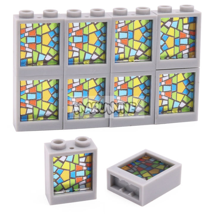 MARUMINE%20MOC%20Building%20Block%20Brick%20Printed%20Window%201x2x2%20Frame%20Glass%20Street%20View%20House%20Parts%20Accessories%2060601%2060592%20Compatible%20-%20Image%202