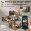 Zigbee 3.0 Smart LED Bulb E27 E14 GU10 RGB+CCT Dimmable Light 2700-6500K Lamp Works with Alexa Echo SmartThings Z2M Yandex Alice. 