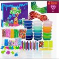 Jumbo Slime Activity Kit – 24 Slime Cups + 12 Glitter Bottles + 10 Orbeez Animals & 500 Orbeez Balls + 3 Clay Mitti Pieces + 10 Ice-Cream Sticks + 50 Water Balloons + 3 Foam Clay | China Matti DIY Craft & Sensory Play Set for Kids (Box Not Included) 4). 