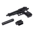 007A PUBG Style Toy Gun with Detachable Suppressor | Spring Powered 6mm BB Toy Gun with Pull Back Action | Realistic Design Outdoor Shooting Toy for Kids and Adults | Safe Practice Toy Gun for Fun Play | Suitable for Ages 8+. 
