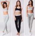 Modern Cotton Bra with Long Leggings Yoga Set for Women. 