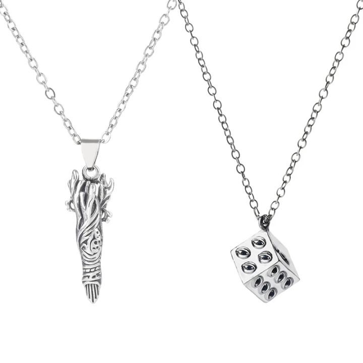Anime Jujutsu Kaisen Satoru Gojo Fushiguro Megumi Cosplay Necklace Keychain Cosplay Jewelry s