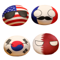 Funny Polandball 10cm Countryballs Toy Plush Pendant Plush Doll Countryball USSR USA FRANCE RUSSIA UK JAPAN GERMANY ITALY. 