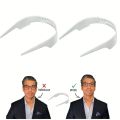 Adjustable Collar Support Brace - Invisible Neckline Enhancer for Shirts & Suits, Durable Plastic, Hand.