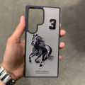 Samsung S24 S23 S22 Ultra Leather Case 3D Embroidery Premium Protective Back Cover. 