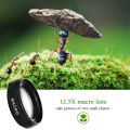 2 Functions Mobile Phone Lens 0.45X Wide Angle Len & 12.5X Macro HD Camera Lens Universal for iPhone Android Phone. 