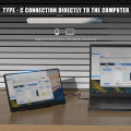 MUCAI N140-S36 Portable Display 14 Inch 60Hz Resolution 1366*768 TN Panel 250cd/㎡ Brightness 3ms Response Portable Monitor.