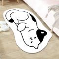 Simple Cartoon Imitation Cashmere Carpet Living Room Bedroom Bedside Warm Floor Mat Non-slip Washable Quick Drying Carpet. 