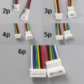 10pcs 100mm Mini Micro JST Connector Set 1.25mm Cable with 2/3/4/5/6 Pin Male Female Plug 2P/3P/4P/5P for Electronic Components.