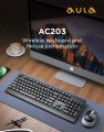 wireless keyboard and mouse Famor CS 100 wireless 2.4GHz keyboard & mouse metallic grey keyboard soft buttons with 5D 1600 DPI high grade mouse. 