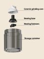 1pc Manual Coffee Grinder Portable Grinder Home Outdoors Travel Hand Crank Coffee Grinder Adjustable Bean Grinder.