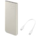 Samsung Original PowerBank-10000 mAh, Super Fast Charging (25W), Dual USB Type-C, Beige. 