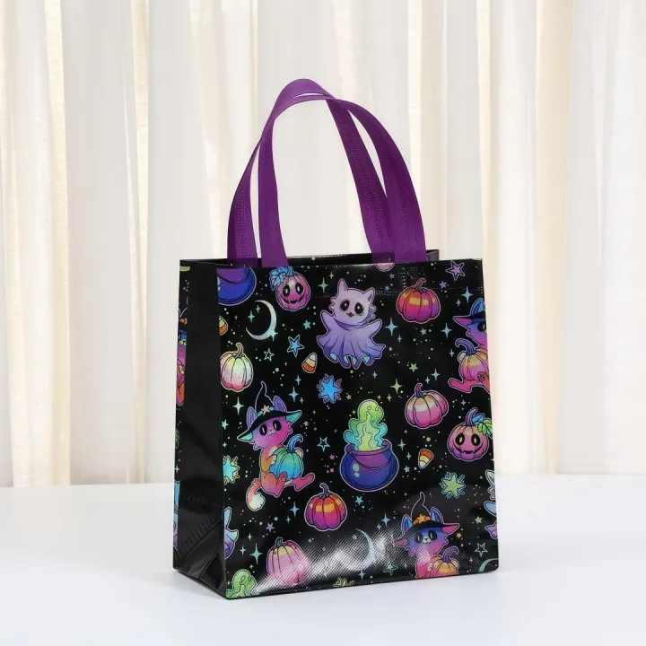 4-Piece%20Cartoon%20Printed%20Halloween%20Candy%20Packaging%20Bags%20For%20Holiday%20Party%20Party%20%20Shopping%20Bags%20Handheld%20Non-woven%20Bags%20-%20Image%205