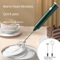 1 PCS USB Rechargeable Handheld Egg Beater 3 Speeds Electric Milk Frother Foam Maker Mixer Coffee Drink Frothing Wand Foamer.