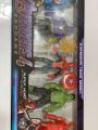 Avengers Five Super Hero Hulk Spider Man Toy Foldable Body. 