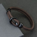 Fashion Rope Bracelet Men Double Layer Outdoor Camping Braclet Homme Accessories Survival Paracord Braslet Gift For Him. 