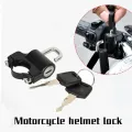 SEAMETAL Motorcycles Helmet Lock Anti-theft Helmet Lock Handlebar Mount Motorcycle Electric Motorbike Security Lock Accessories. 