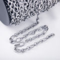 0.5Meter 1Meter Stainless Steel Round Cross Open Ring Chain for DIY Necklace Bracelet Jewelry Making Body Chain.
