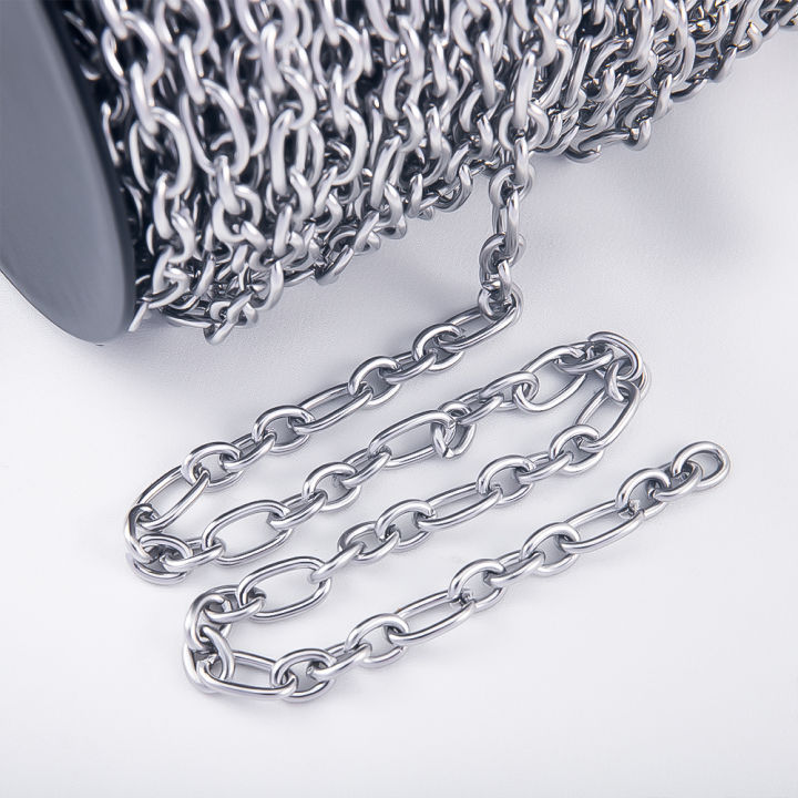 0.5Meter%201Meter%20Stainless%20Steel%20Round%20Cross%20Open%20Ring%20Chain%20for%20DIY%20Necklace%20Bracelet%20Jewelry%20Making%20Body%20Chain%20-%20Image%207