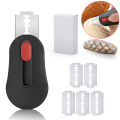 Kitchen bread creasing knife set homemade sour dough creasing tool with 5 replaceable blades scraper and stainless steel cutter.