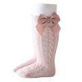 Summer Baby Girls Socks Toddlers Bow Long Sock Kids Knee High Soft Cotton Mesh Spanish Children Breathable Socks For 0-5Years.