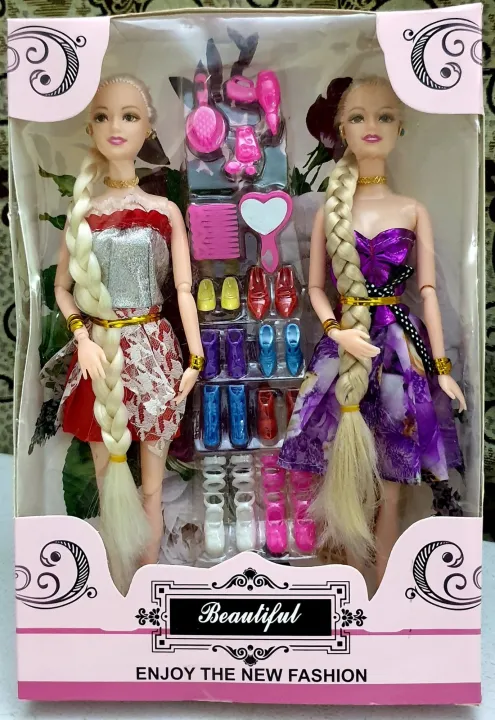 Beautiful%20Fashion%20Doll%20With%20Long%20Hairs%20And%20Makeup%20Accessories%20Collection%20Toy%20For%20Girls%20-%202%20Dolls%20-%20Image%202