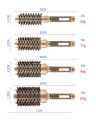 Professional 1PC 4  Size Gold Round Hair Comb Hairdressing Curling Hair Brushes Barrel Comb For Blow Dry Salon Styling Tools. 