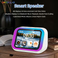 2026 New Smart Speaker with AI Voice Assistant Bluetooth Music HD Display Electronic Album Smart Alarm Hands-Free Call for Adult. 