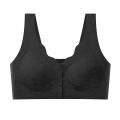 Comfortable Daisy Bras for Older Women Breathable Convenient Front Close Button Cotton Bras No Underwire Plus Size. 
