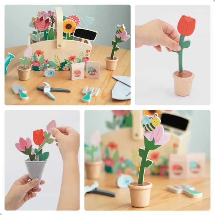 Wooden%20Garden%20Play%20Set%20%E2%80%93%2030%20Pcs%20Kids%20Gardening%20Toy%20with%20Watering%20Can%20Shovel%20Rake%20Basket%20&%20Accessories%20%E2%80%93%20Outdoor%20Pretend%20Play%20-%20Image%204