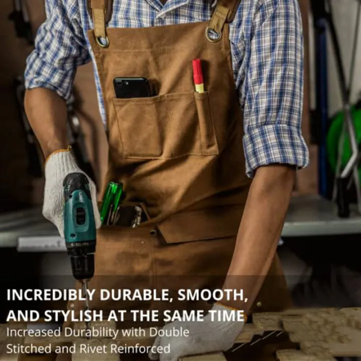 Good%20Thickened%20High%20Quality%20Cotton%20Canvas%20Summer%20Waterproof%20Apron%20Catering%20Shop%20Kitchen%20Home%20Gardening%20Commercial%20Waist%20Apron%20-%20Image%205