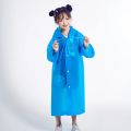 Eva CHILDREN'S Raincoat Transparent Non-one-time Thickening Waterproof Portable Outdoor Boys and Girls Hiking Camping Poncho. 